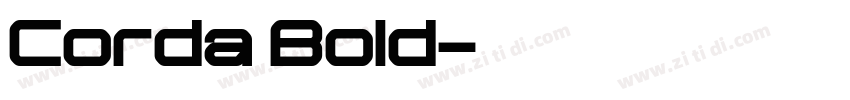 Corda Bold字体转换